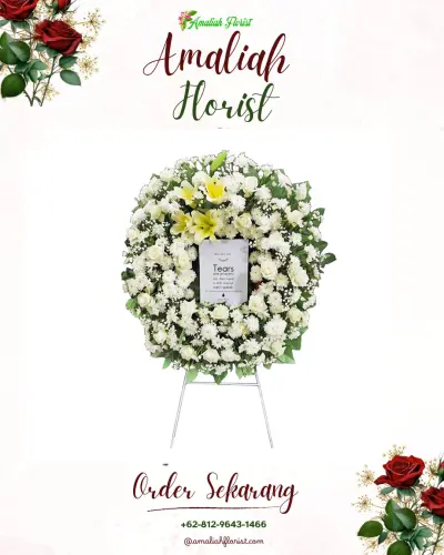 Krans Bunga Duka Cita di Arjowinangun