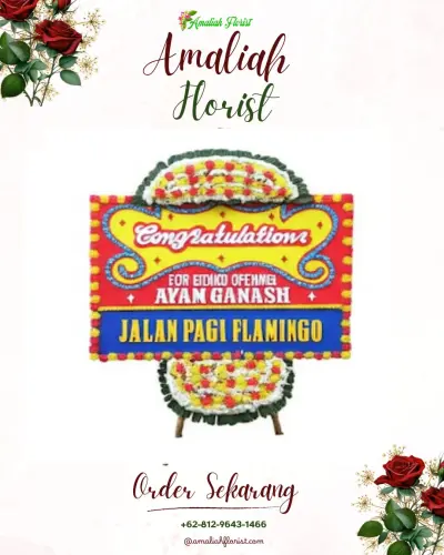 Bunga Papan Congratulation di Arjowinangun